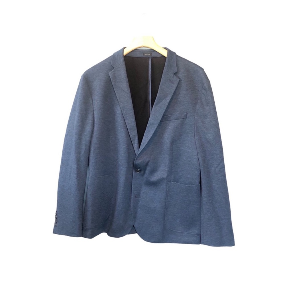 JF J.Ferrar Men’s Navy Slim Fit Sports Coat Two Button Blazer Size L (42/44)
